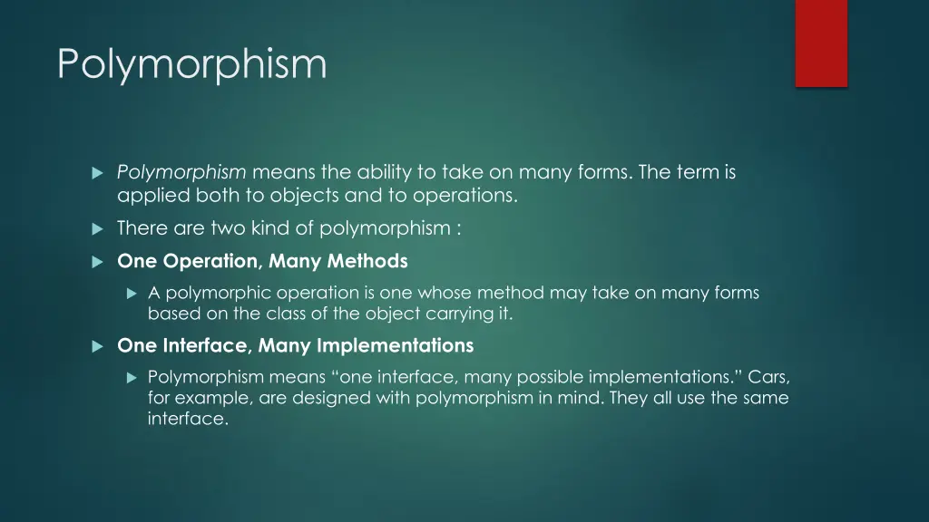 polymorphism