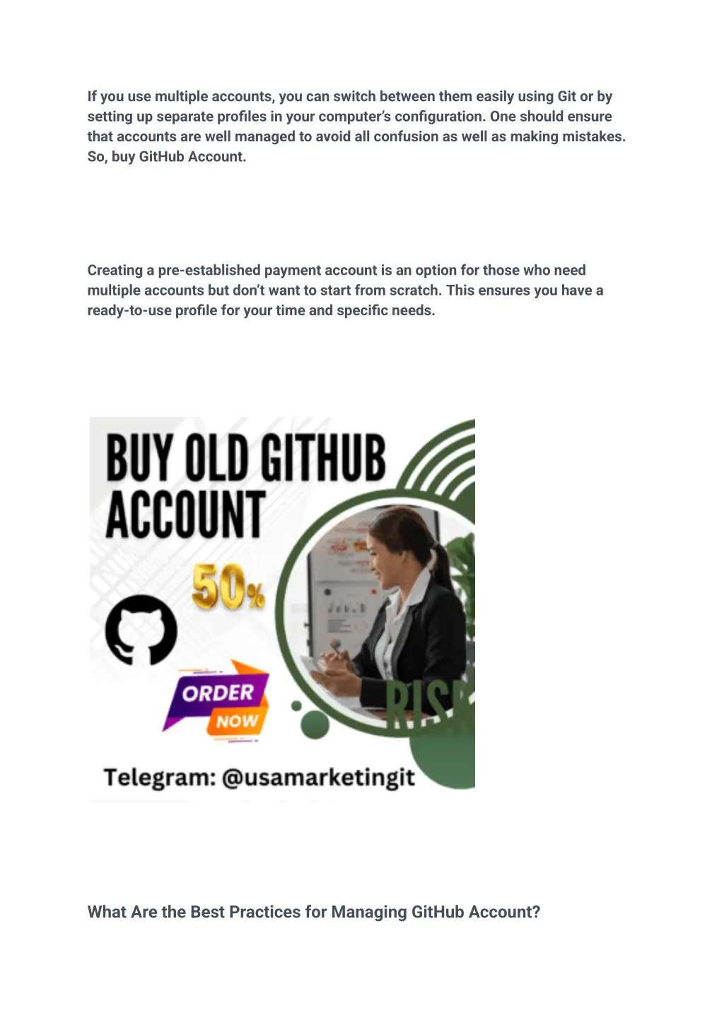 if you use multiple accounts you can switch