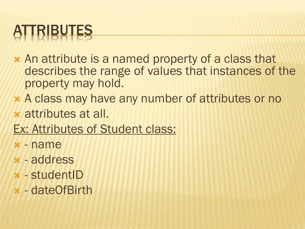 attributes