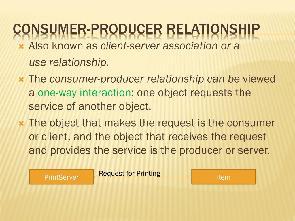 consumer producer relationship also known