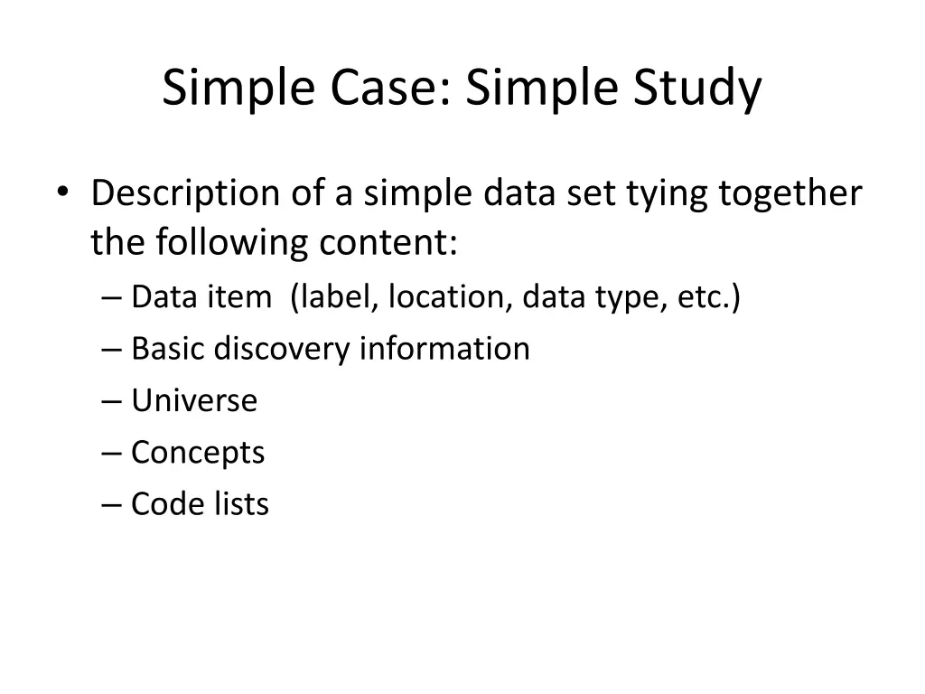 simple case simple study