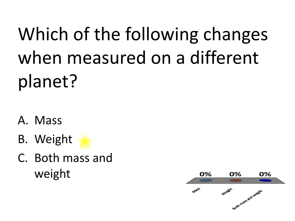 which of the following changes when measured