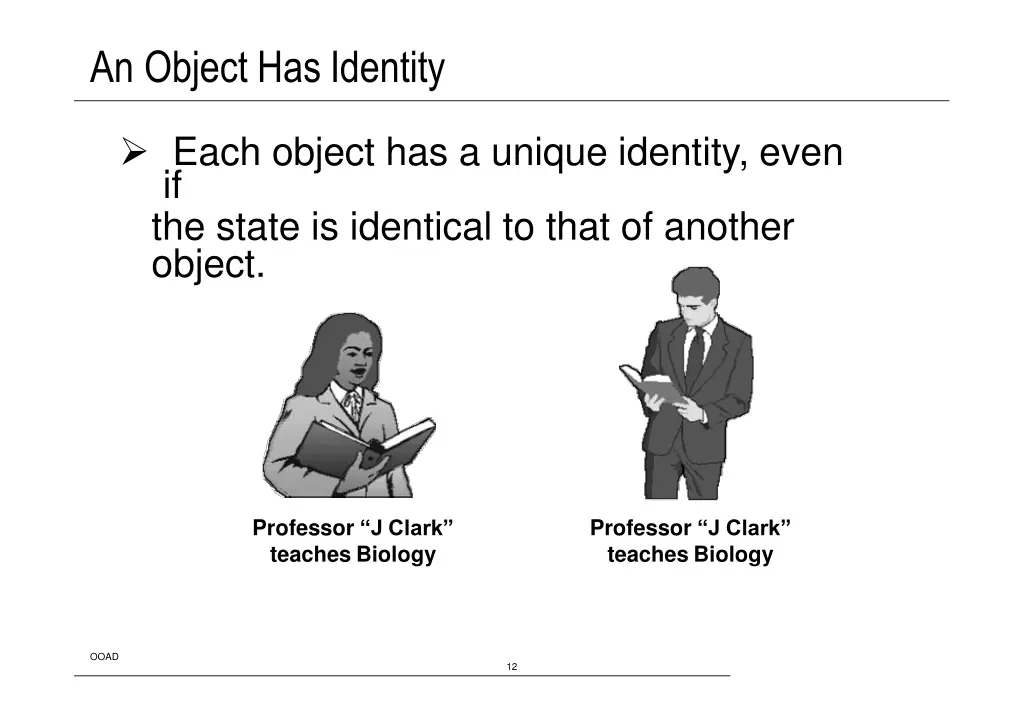 an object has identity