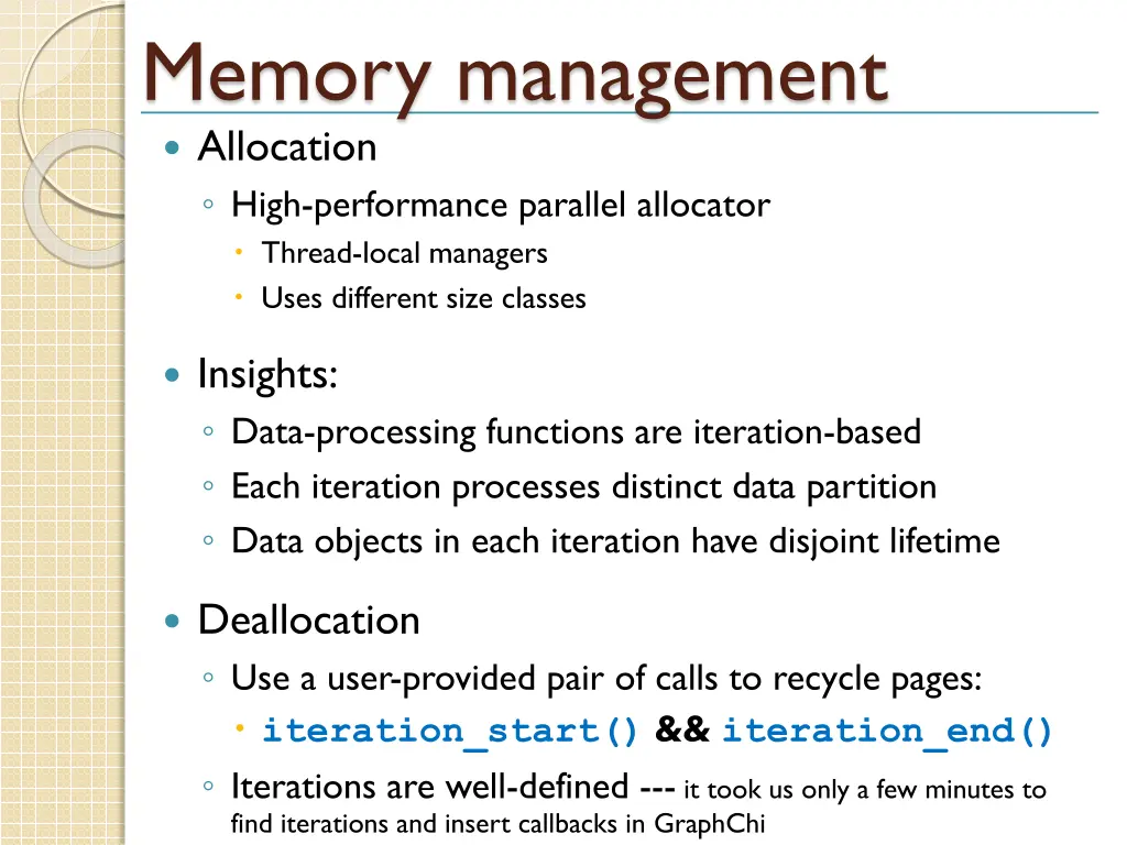 memory management allocation high performance