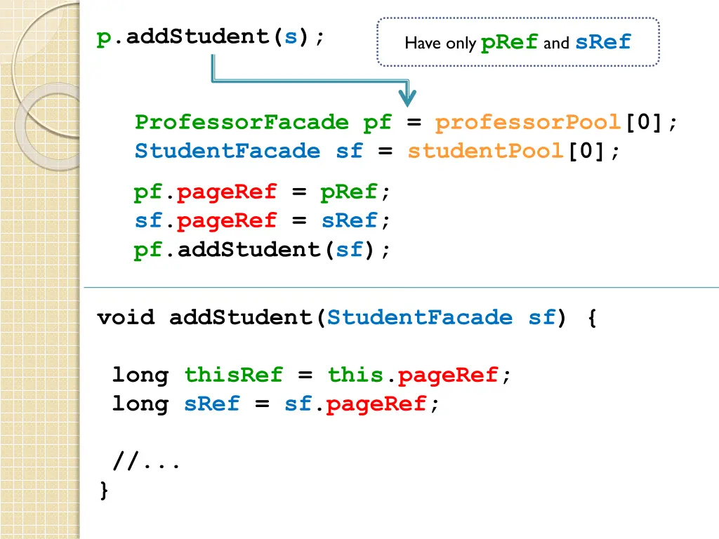 p addstudent s