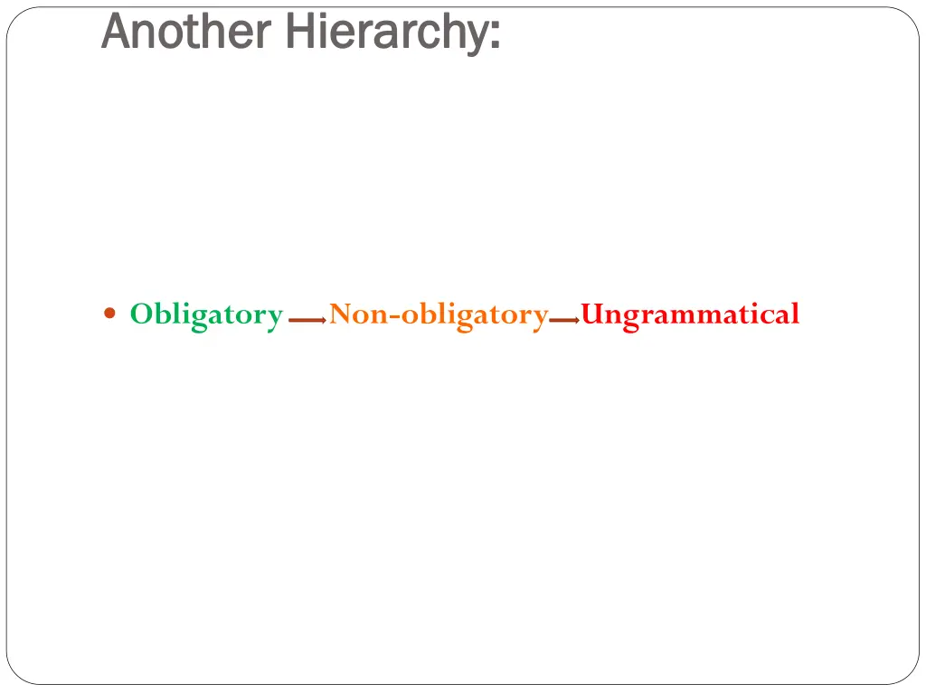 another hierarchy another hierarchy