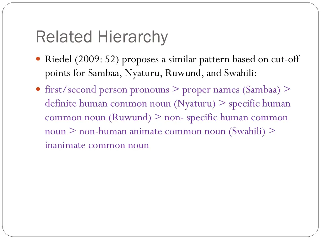 related hierarchy
