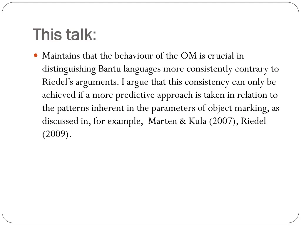 this talk this talk