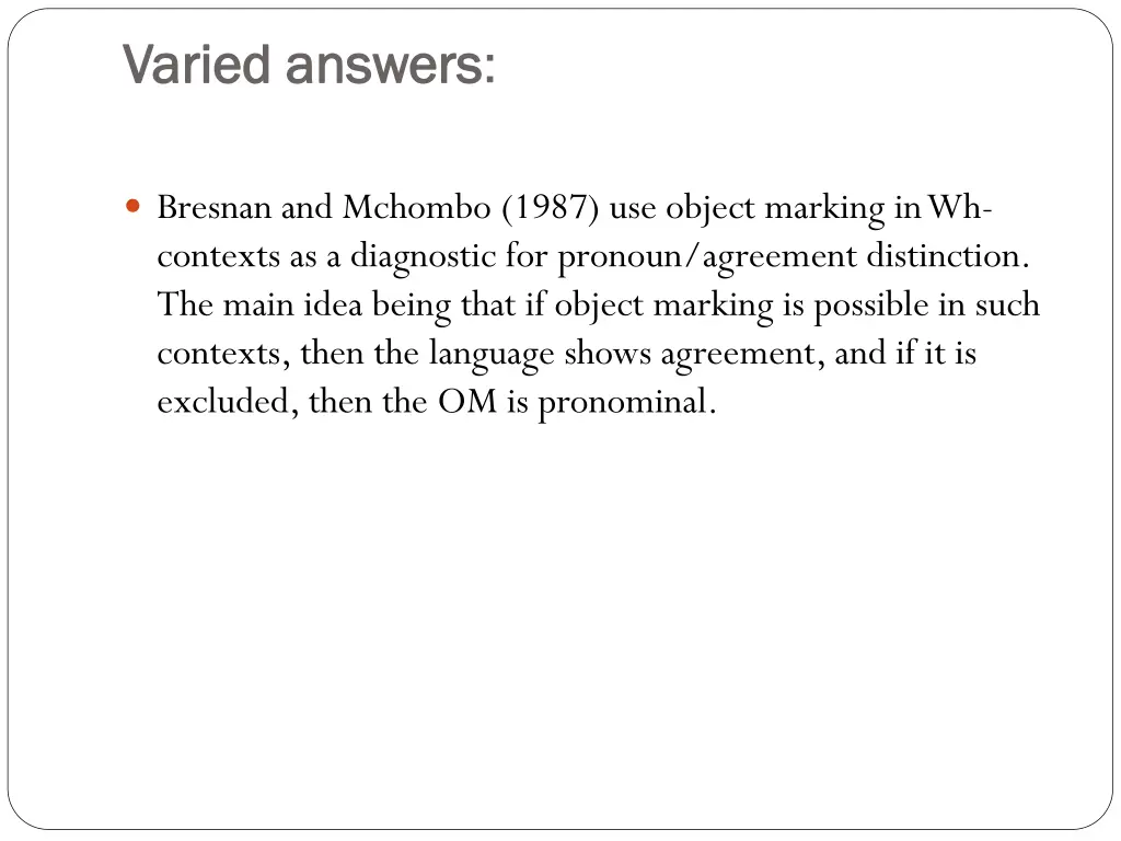 varied answers varied answers