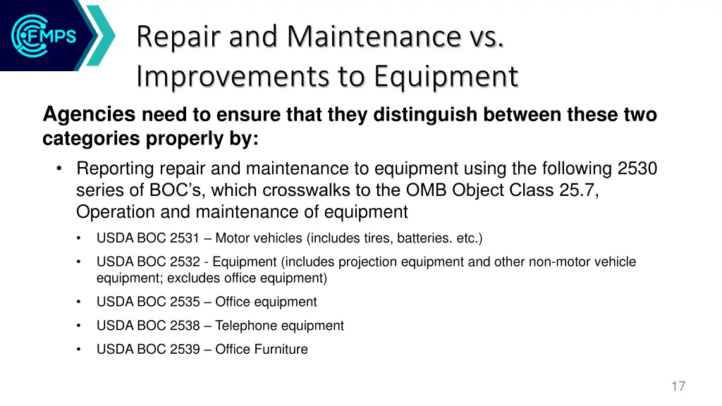 repair and maintenance vs improvements 1