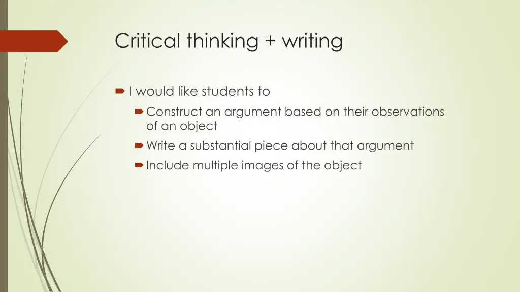 critical thinking writing