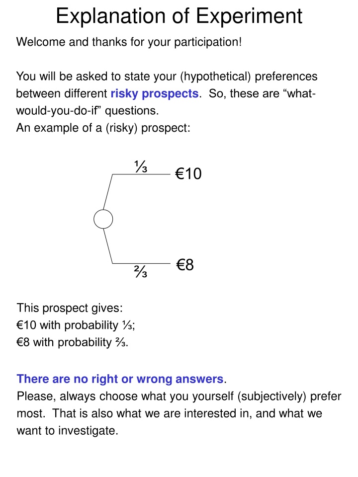 explanation of experiment