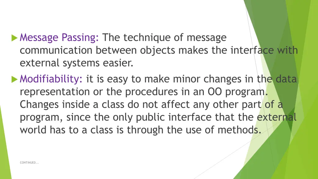 message passing the technique of message