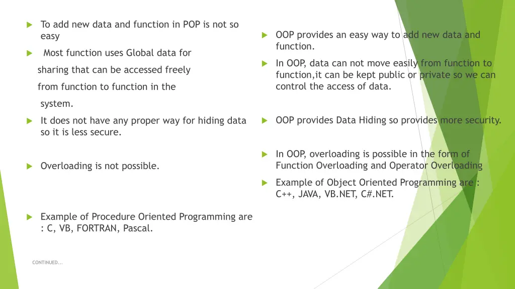 to add new data and function in pop is not so easy