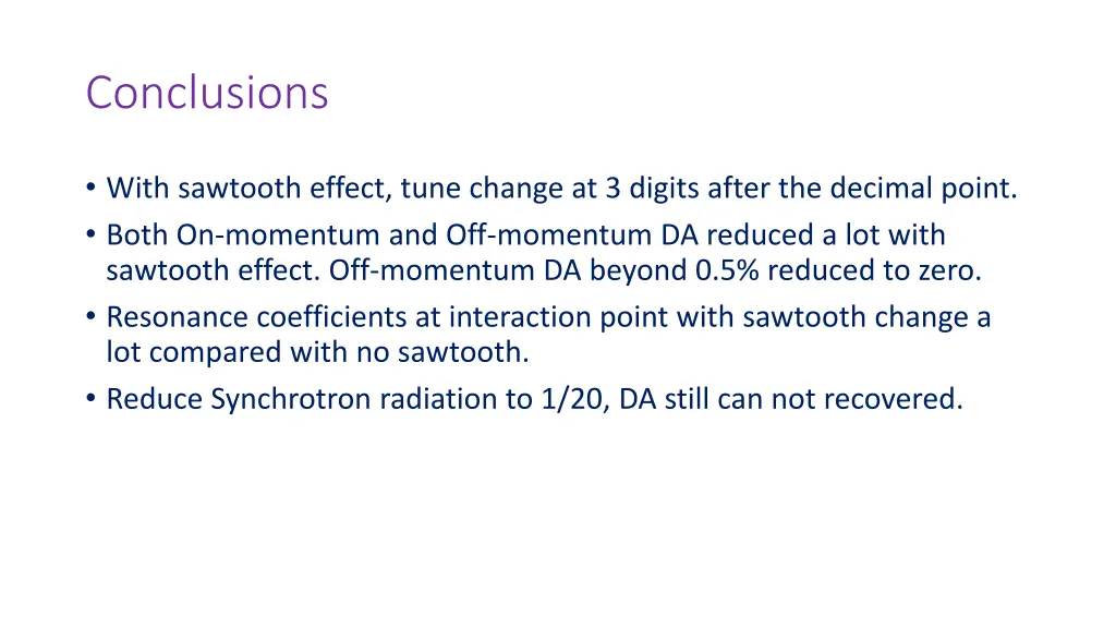 conclusions