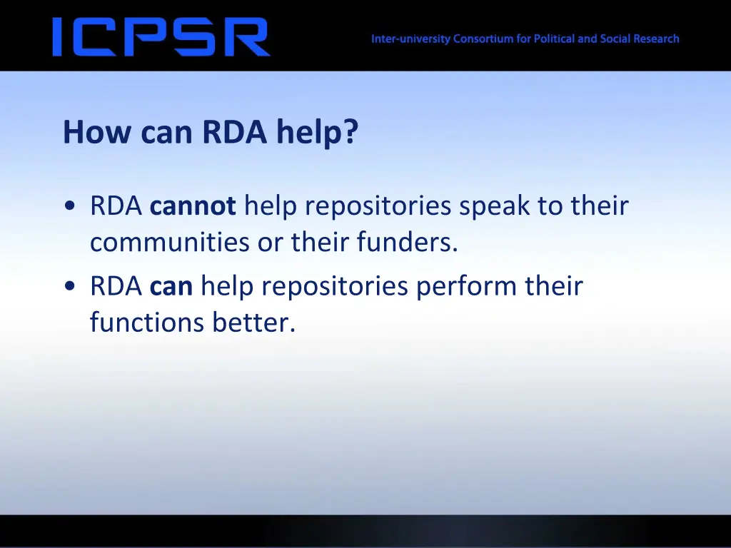 how can rda help