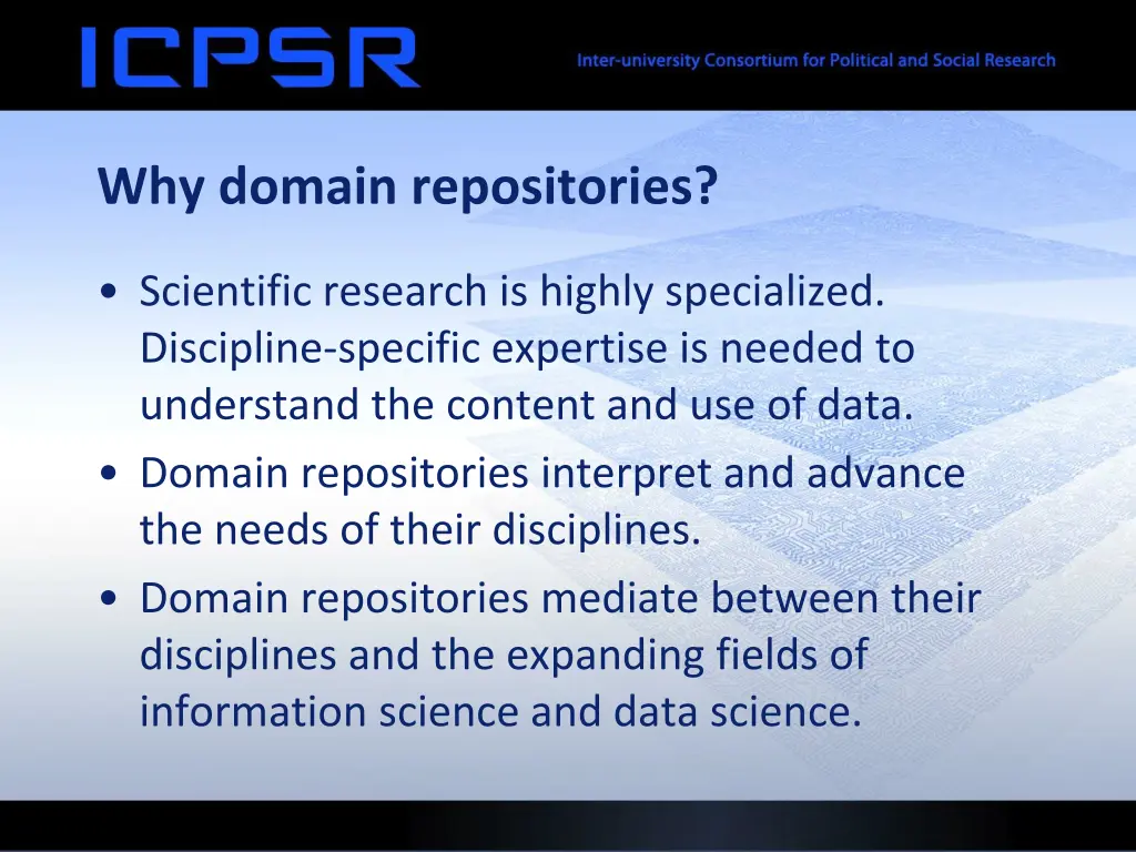 why domain repositories
