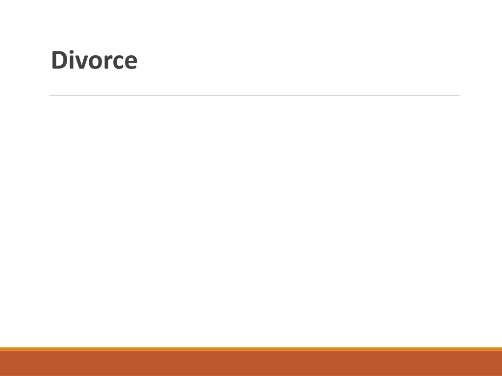 divorce