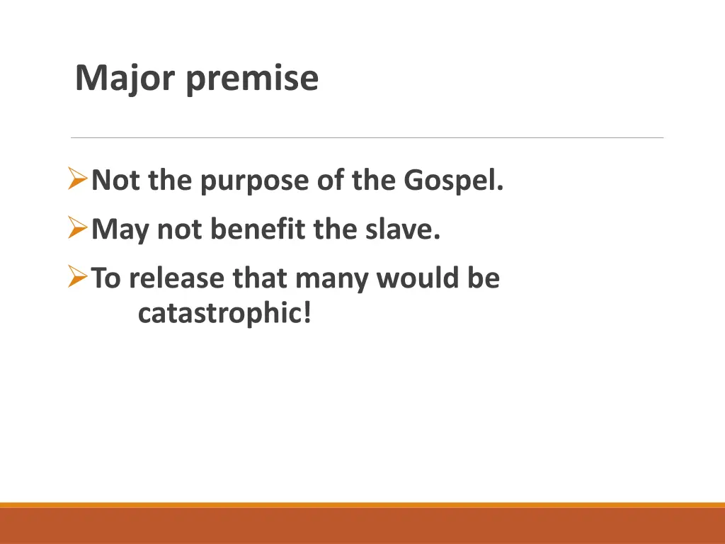 major premise