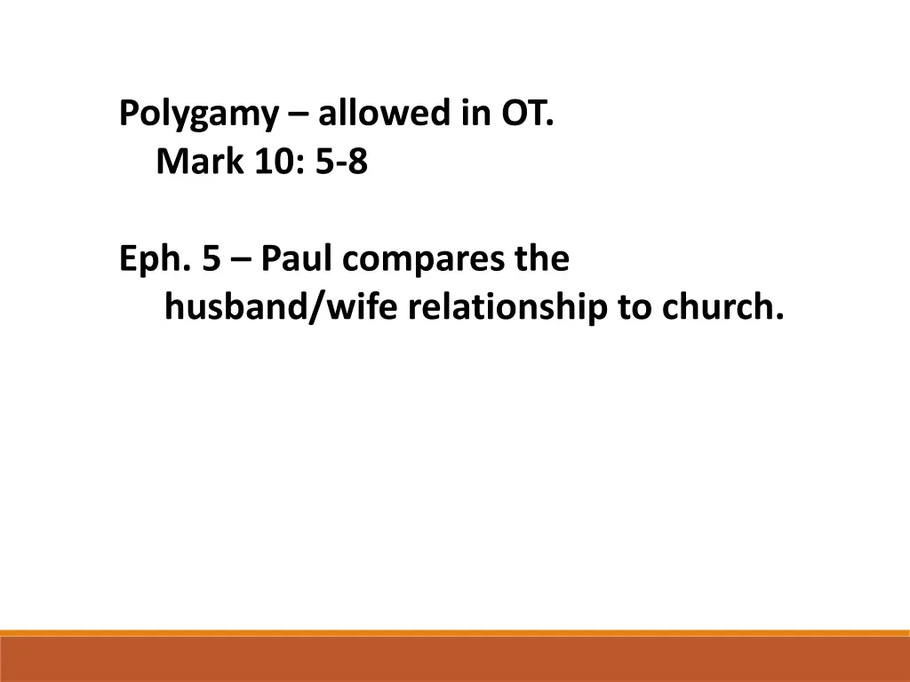 polygamy allowed in ot mark 10 5 8 1