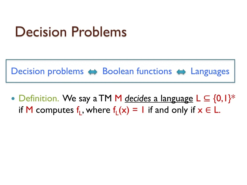 decision problems 3