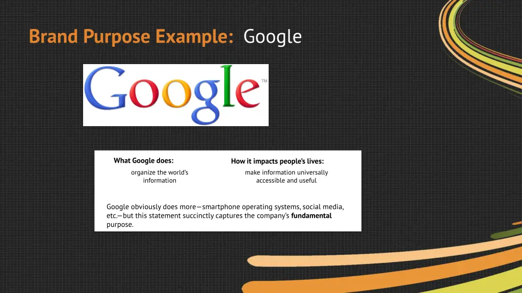 brand purpose example google