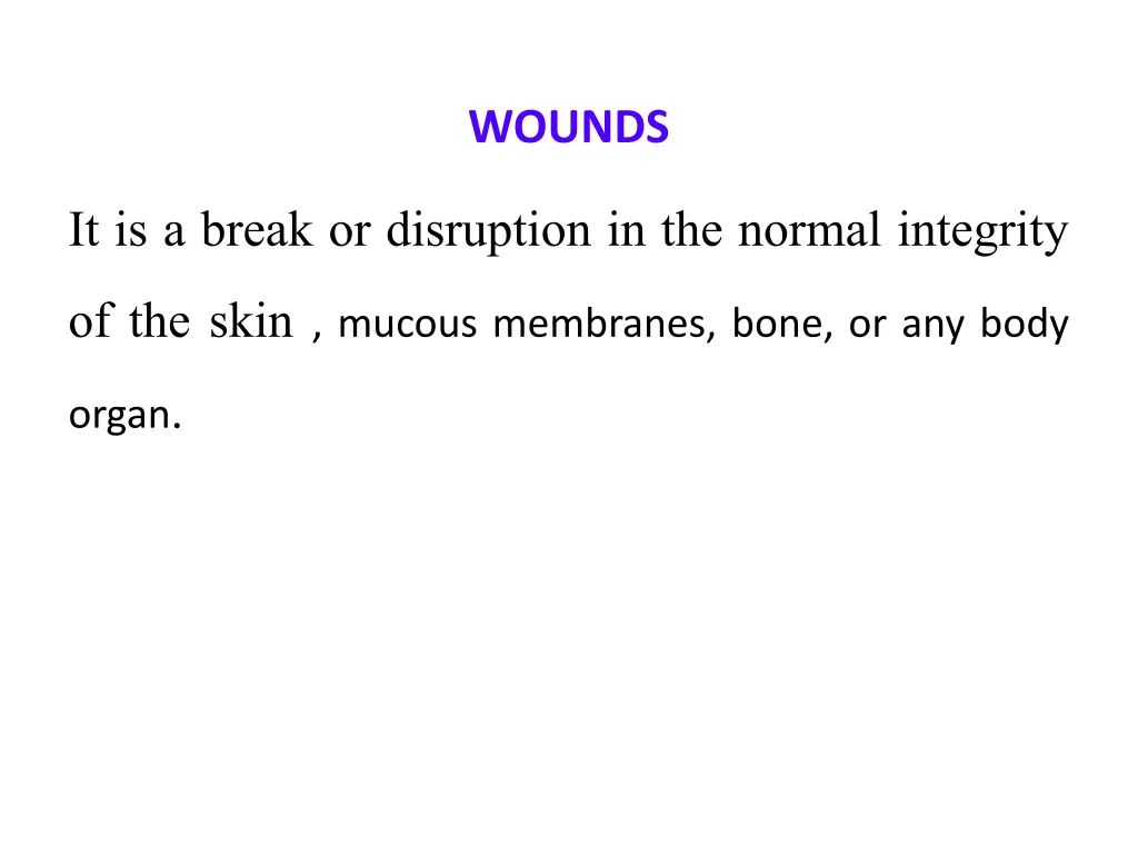 wounds