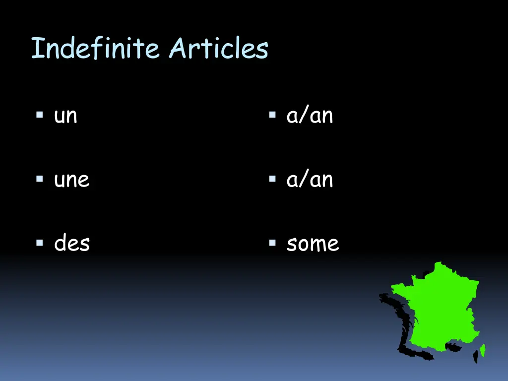 indefinite articles 1