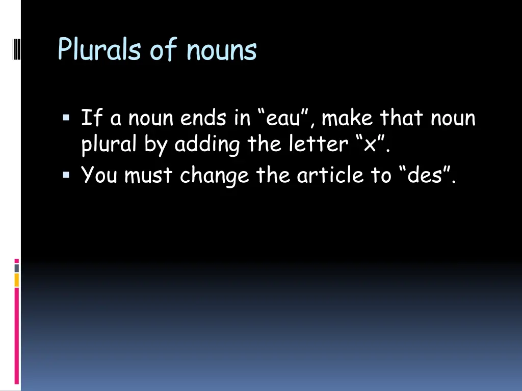 plurals of nouns 1