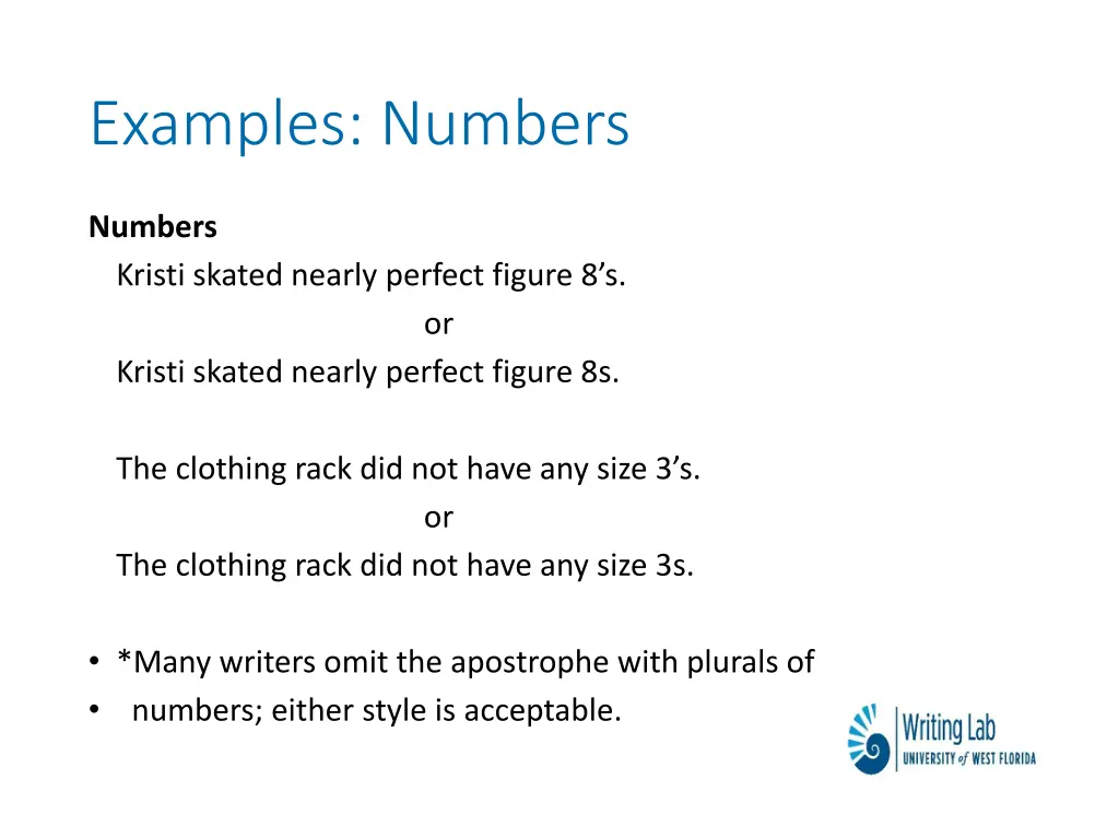 examples numbers