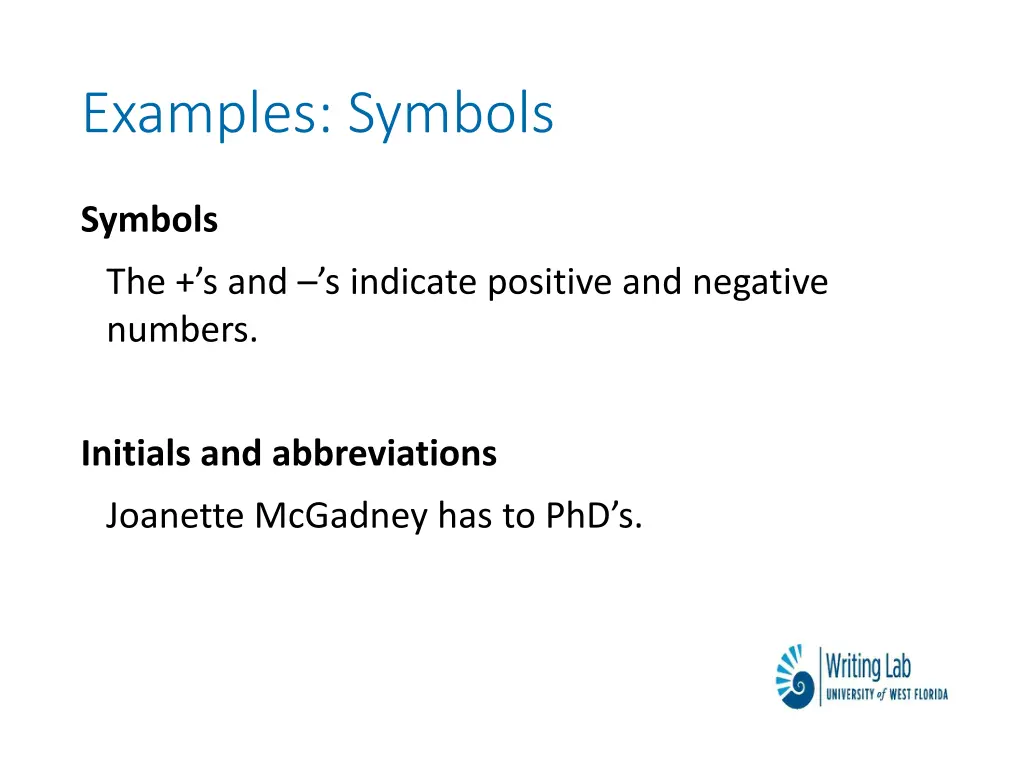 examples symbols