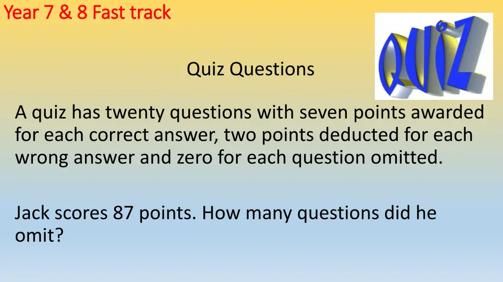 year 7 8 fast track year 7 8 fast track