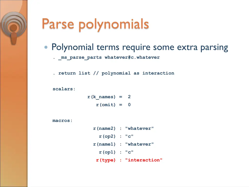 parse polynomials