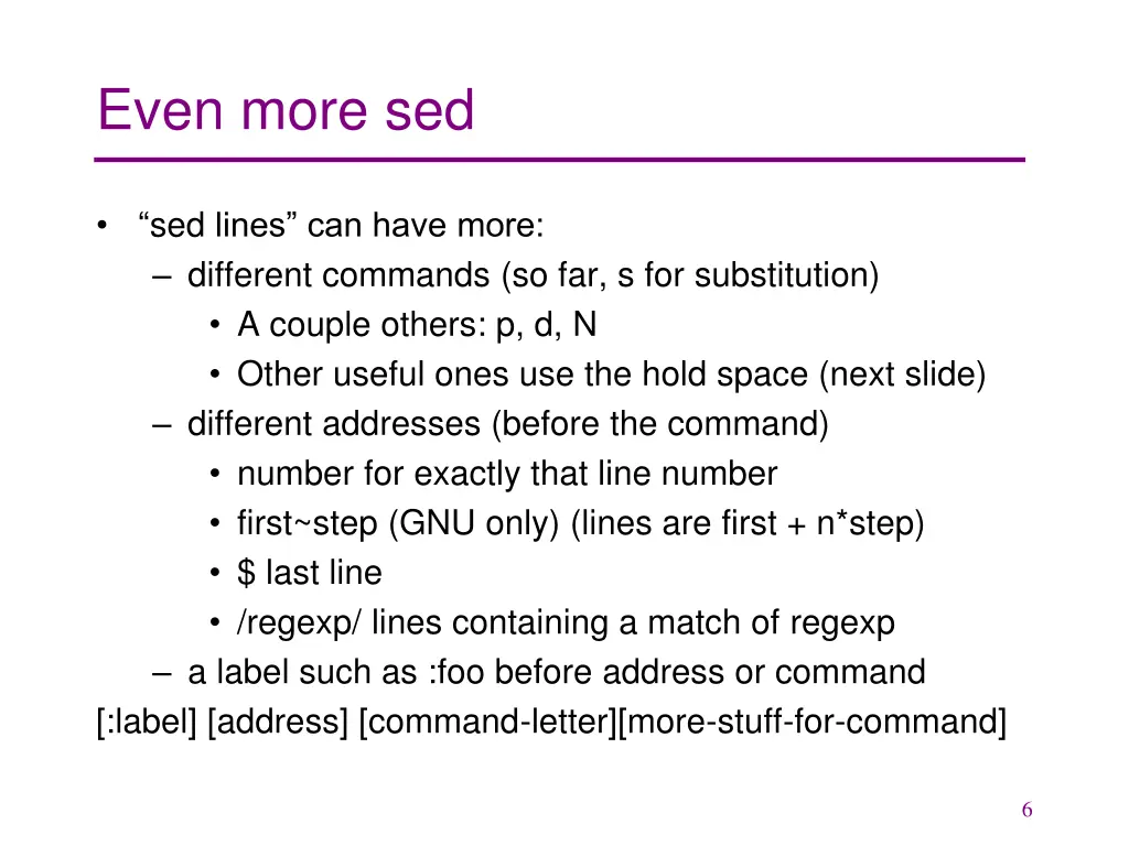 even more sed
