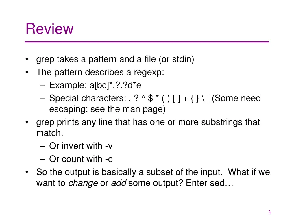 review