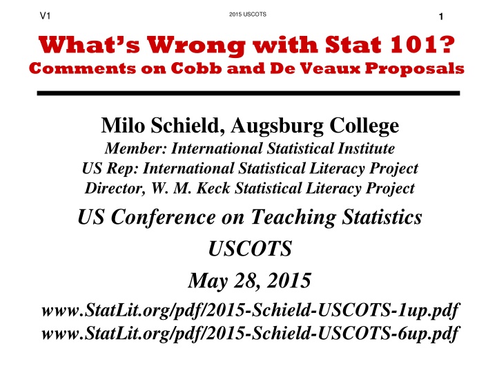 v1 what s wrong with stat 101 comments on cobb