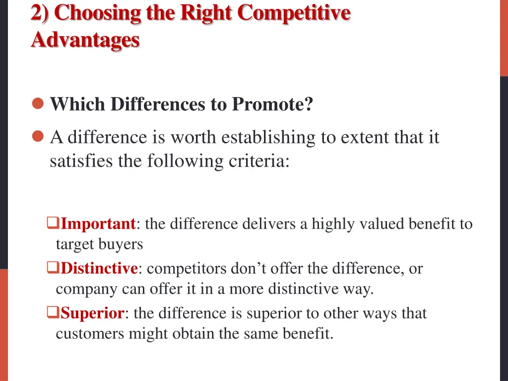 2 choosing the right competitive advantages 2