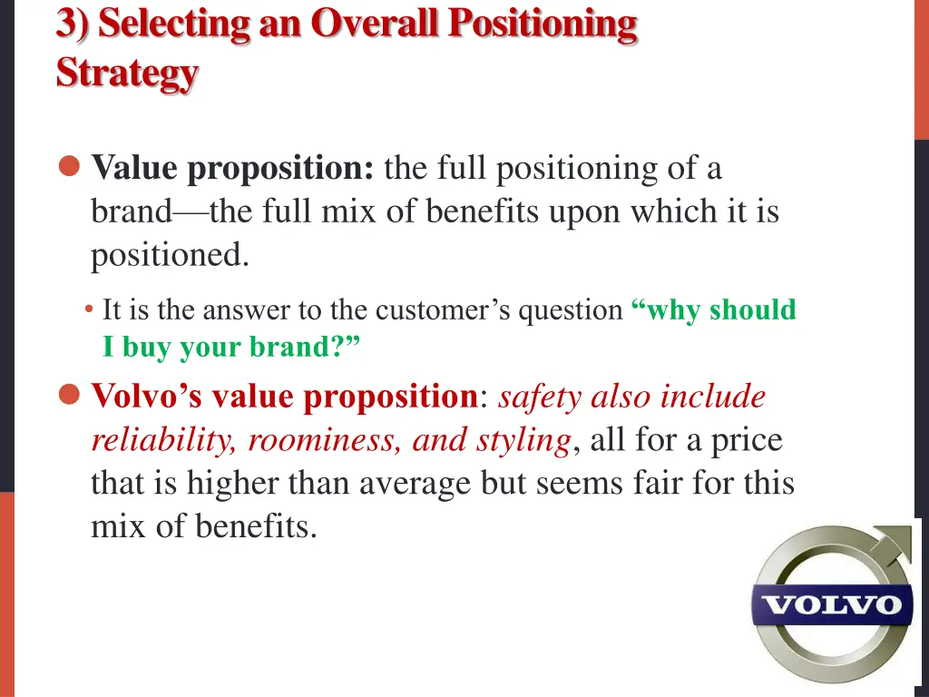 3 selecting an overall positioning strategy