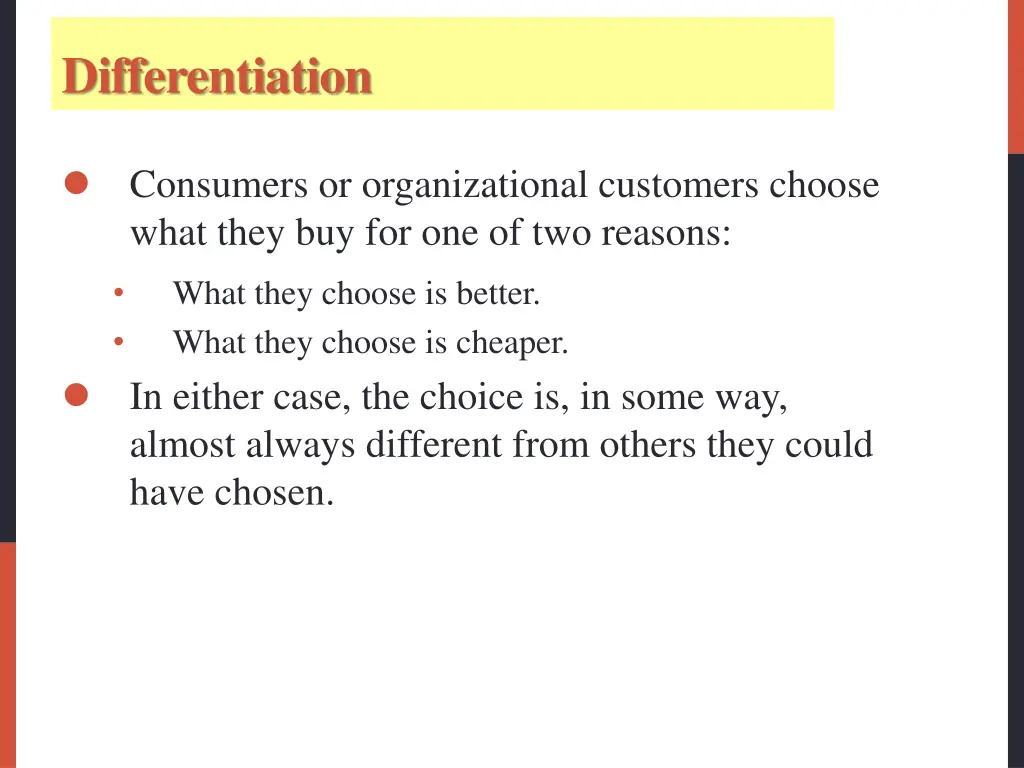 differentiation
