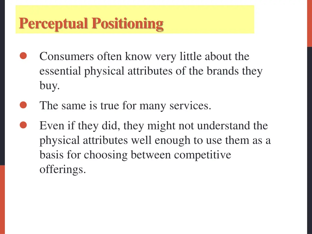 perceptual positioning