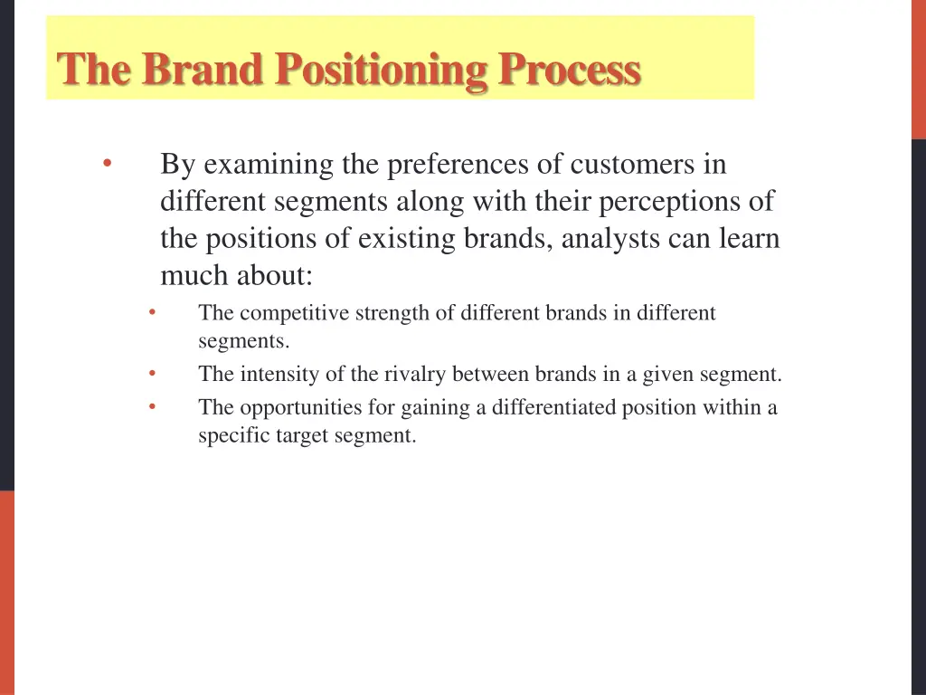 the brand positioning process 10