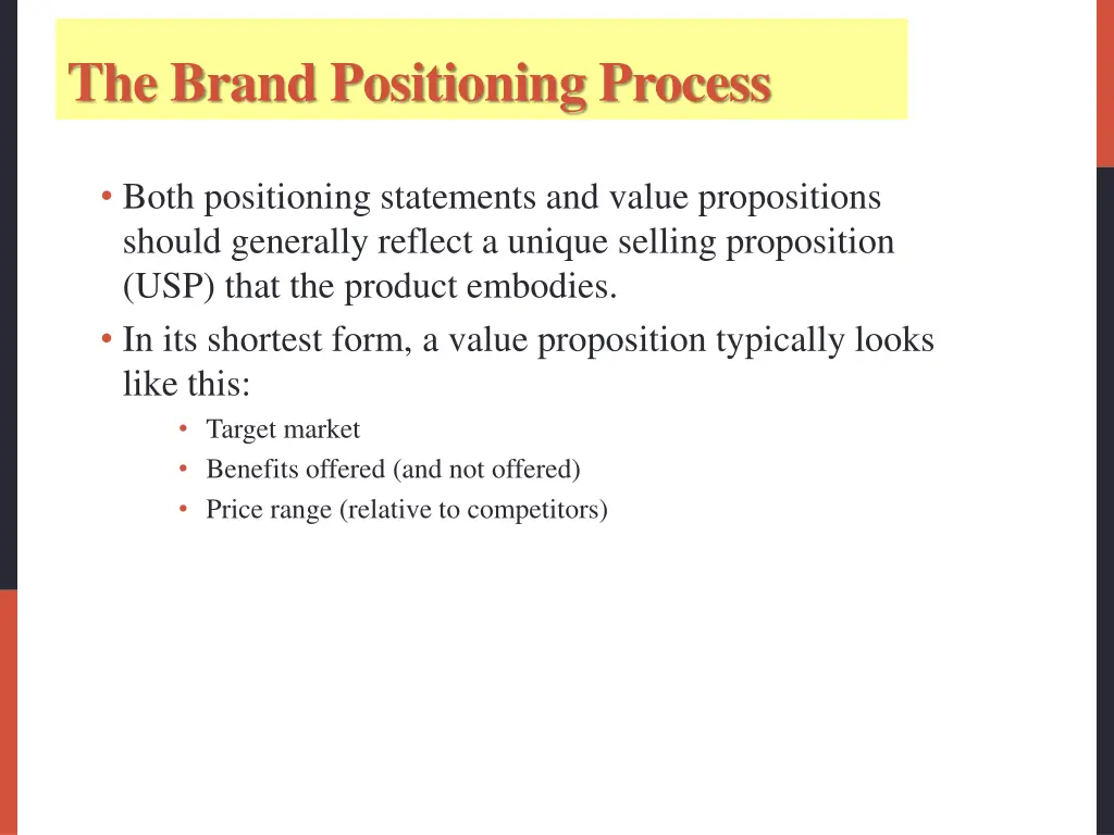 the brand positioning process 12