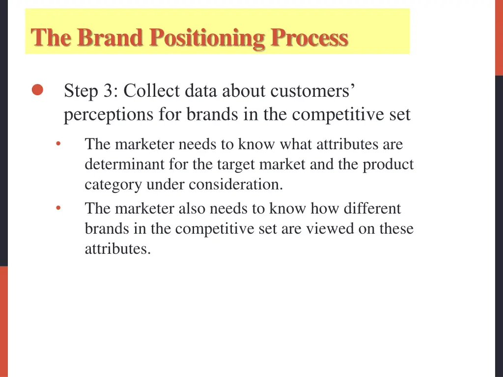the brand positioning process 2