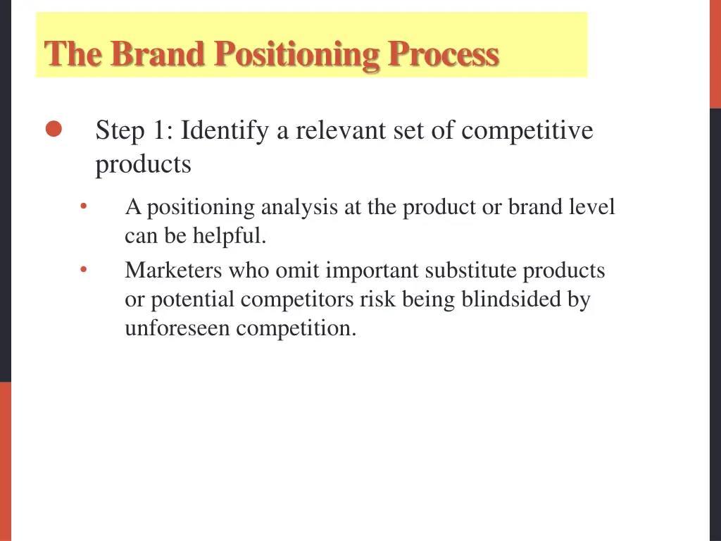 the brand positioning process