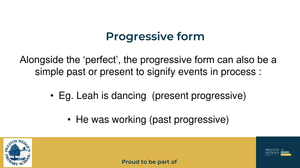 progressive form