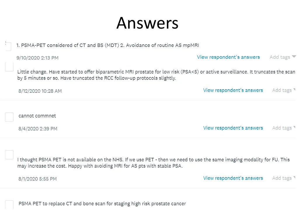answers
