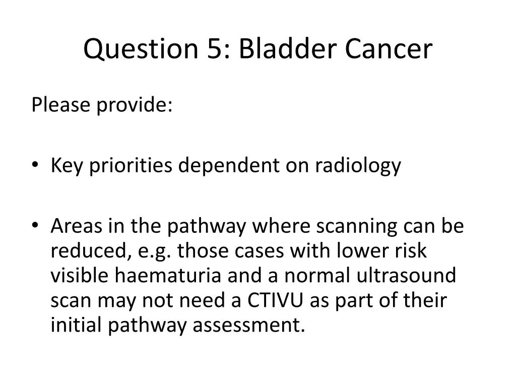 question 5 bladder cancer