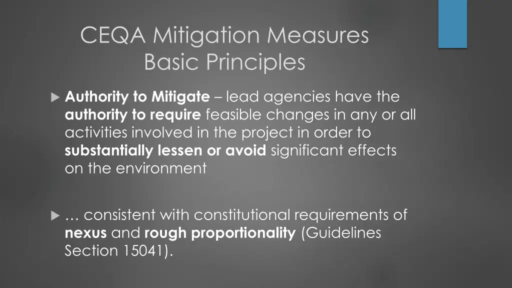 ceqa mitigation measures basic principles 1