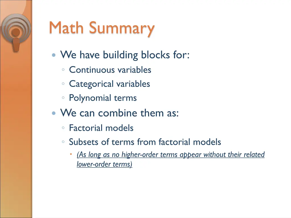 math summary