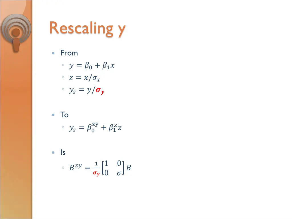 rescaling y